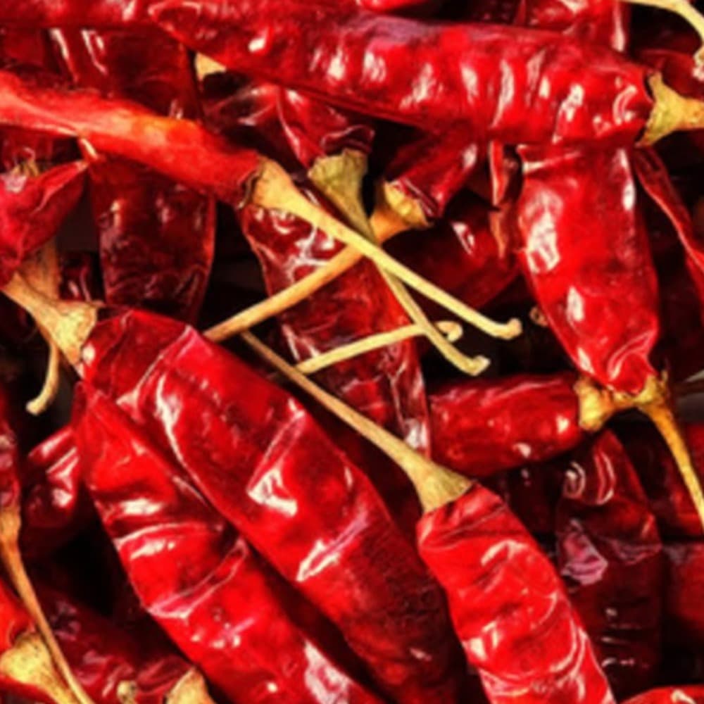 Dried Tepa chillies from Assam